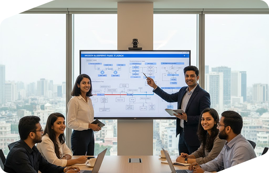 Team working together